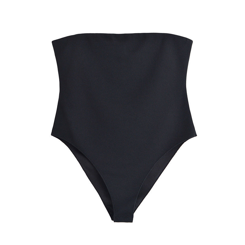 Slim Elastic Chest Wrapped Jumpsuit